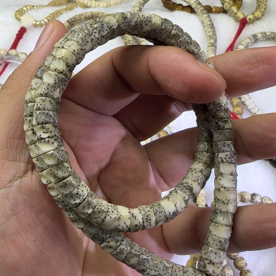 星月菩提吊坠8改糯冰纯手工天灵108