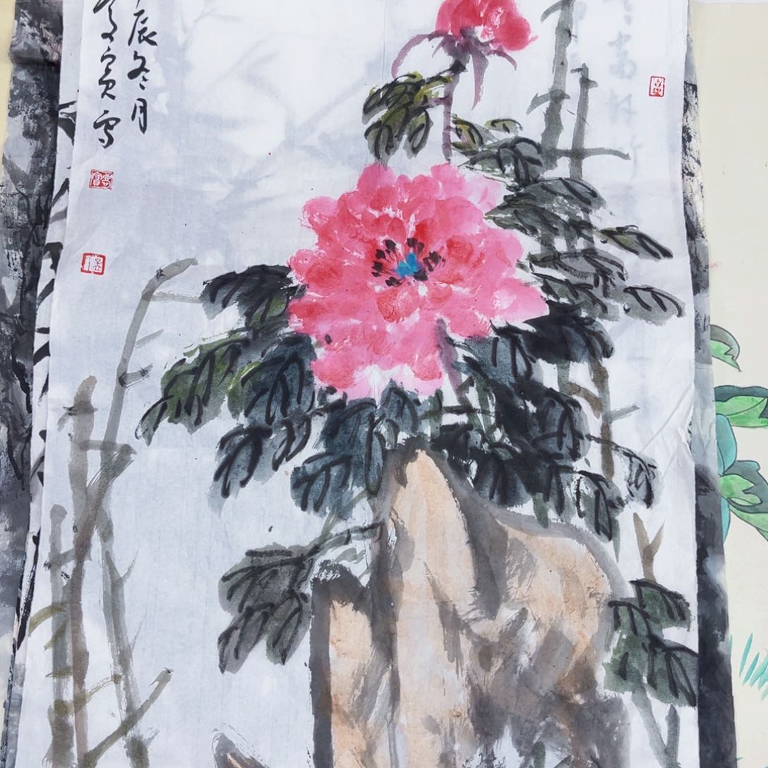 国画绘画作品在国内外