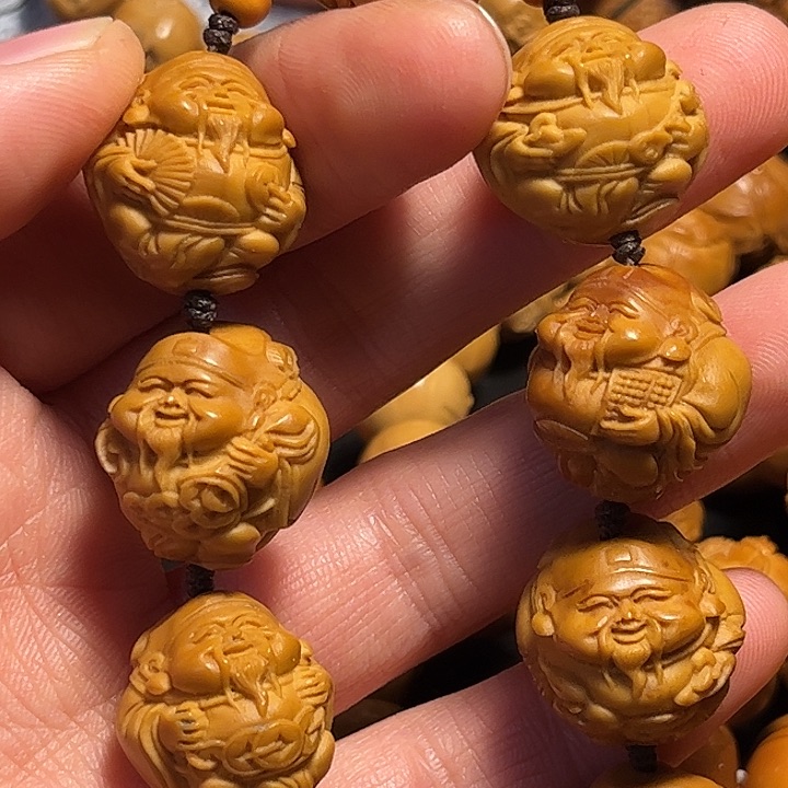 橄榄核手串/手链元甲财神