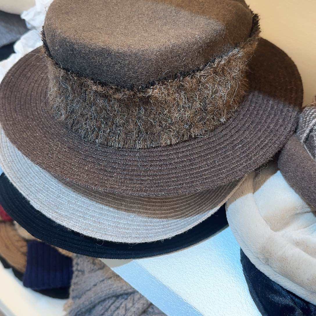 纯棉羊毛礼帽好看