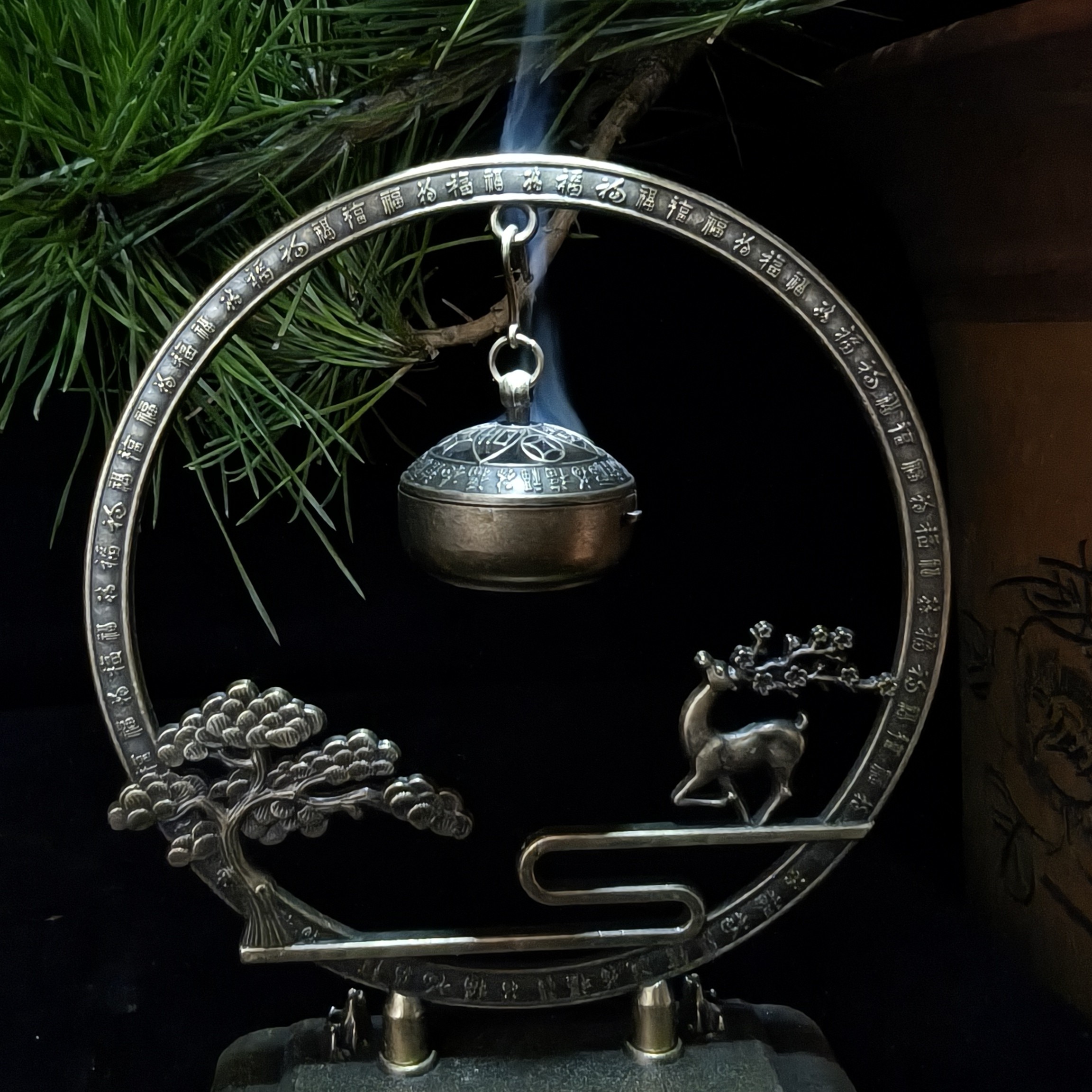 福禄挂炉小祥云盘香线香创意复古摆件炉
