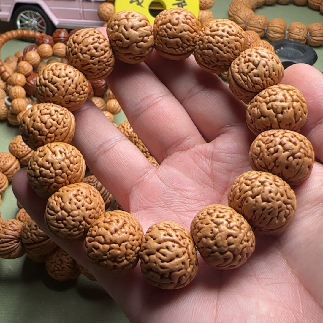 ****啥手串桃核经典脑纹苹果园桃核手串