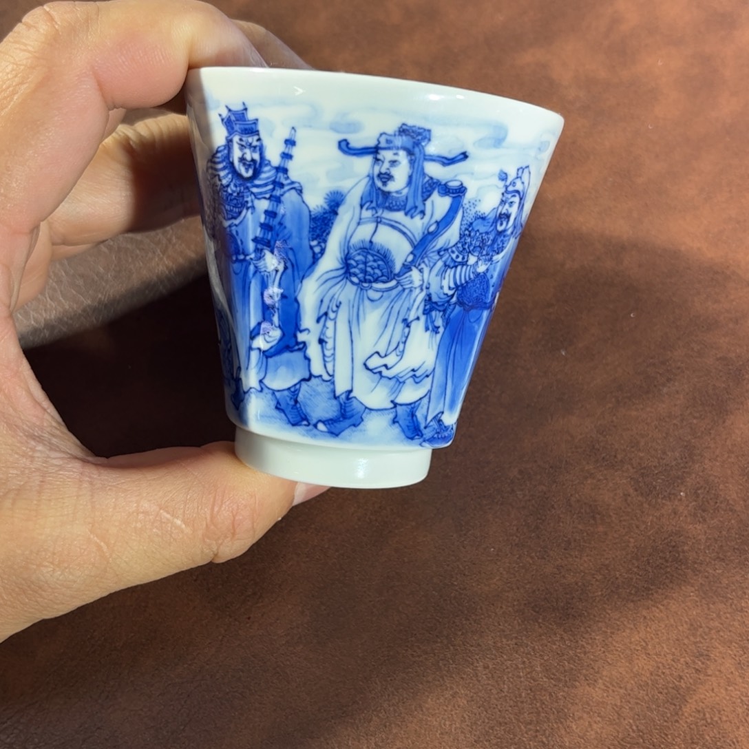 杯子手工手绘的陶瓷的