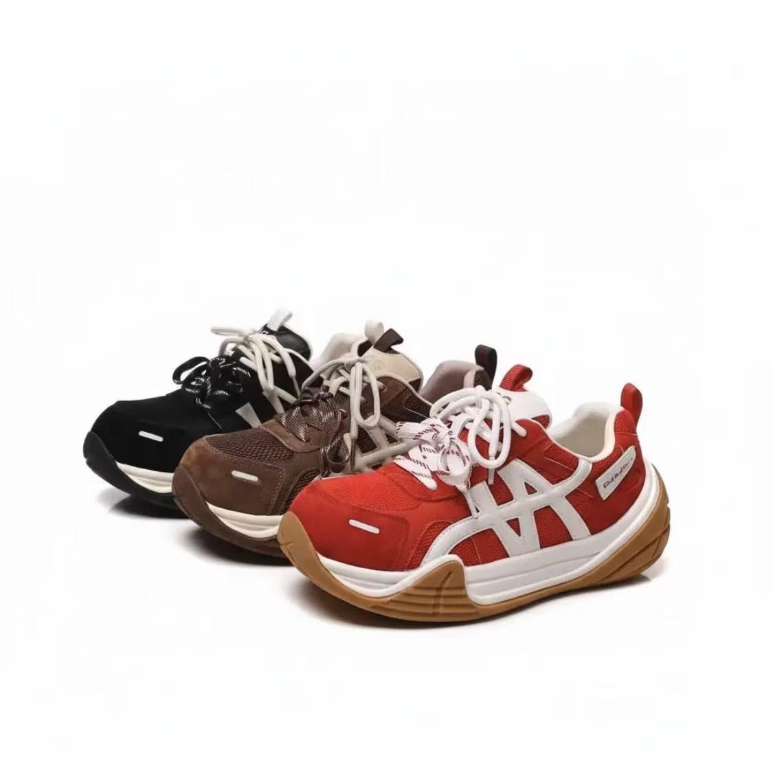 【乐乐家】复古厚底增高阿甘德训鞋2025秋季运动休闲鞋百搭老爹鞋女