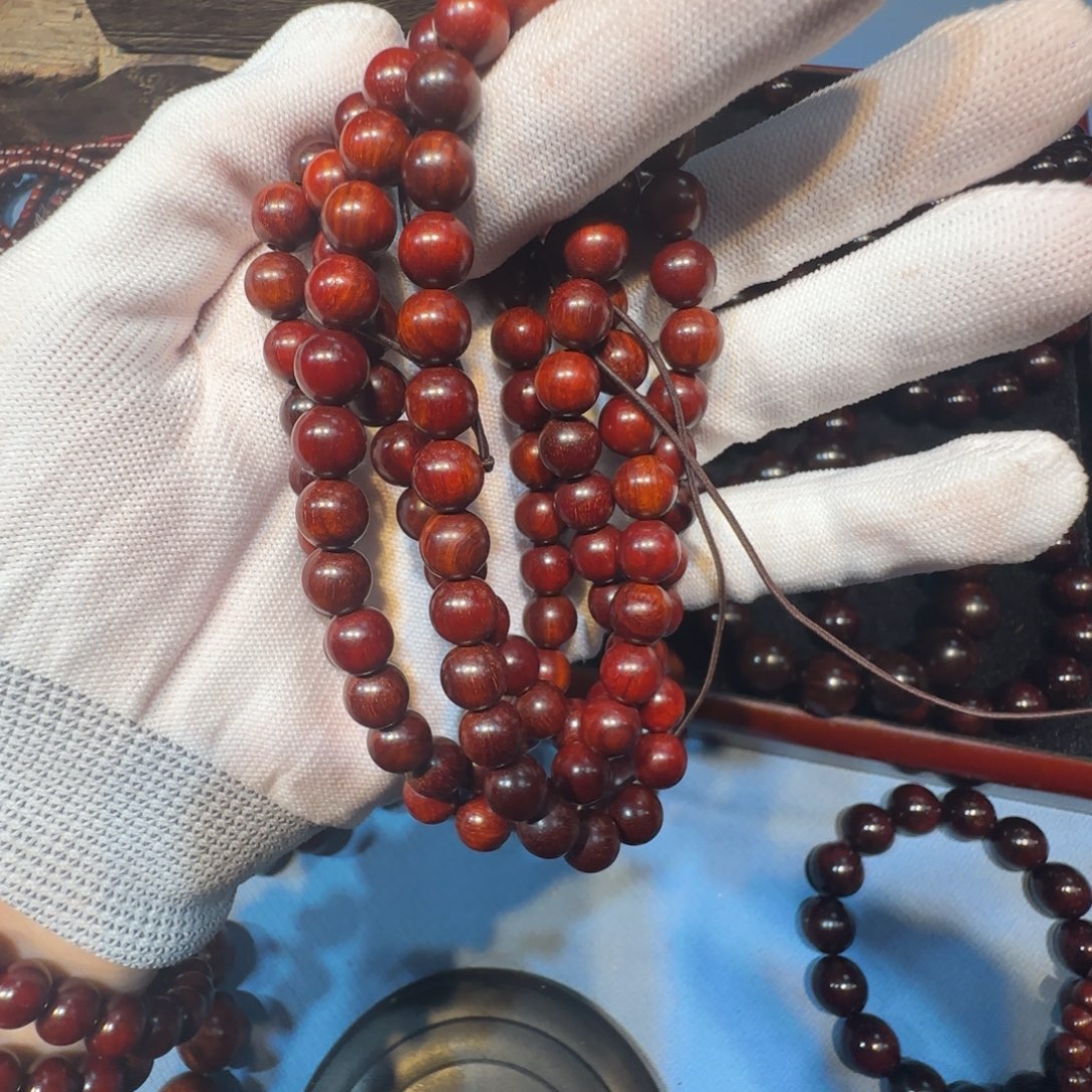 手串/手链小叶紫檀108x0.8呢料