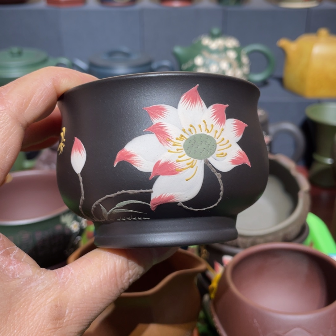 原矿紫砂手工主人杯