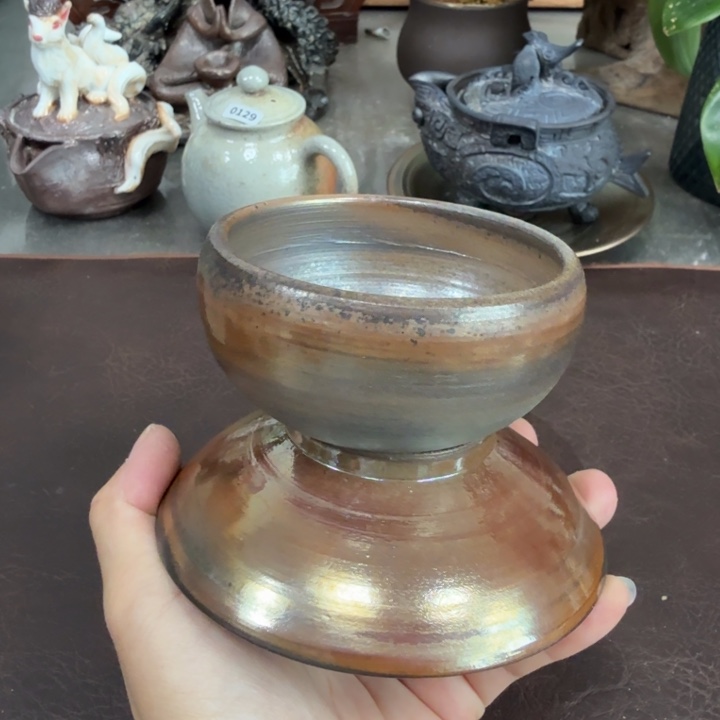 陶盘柴烧福利心哦多多