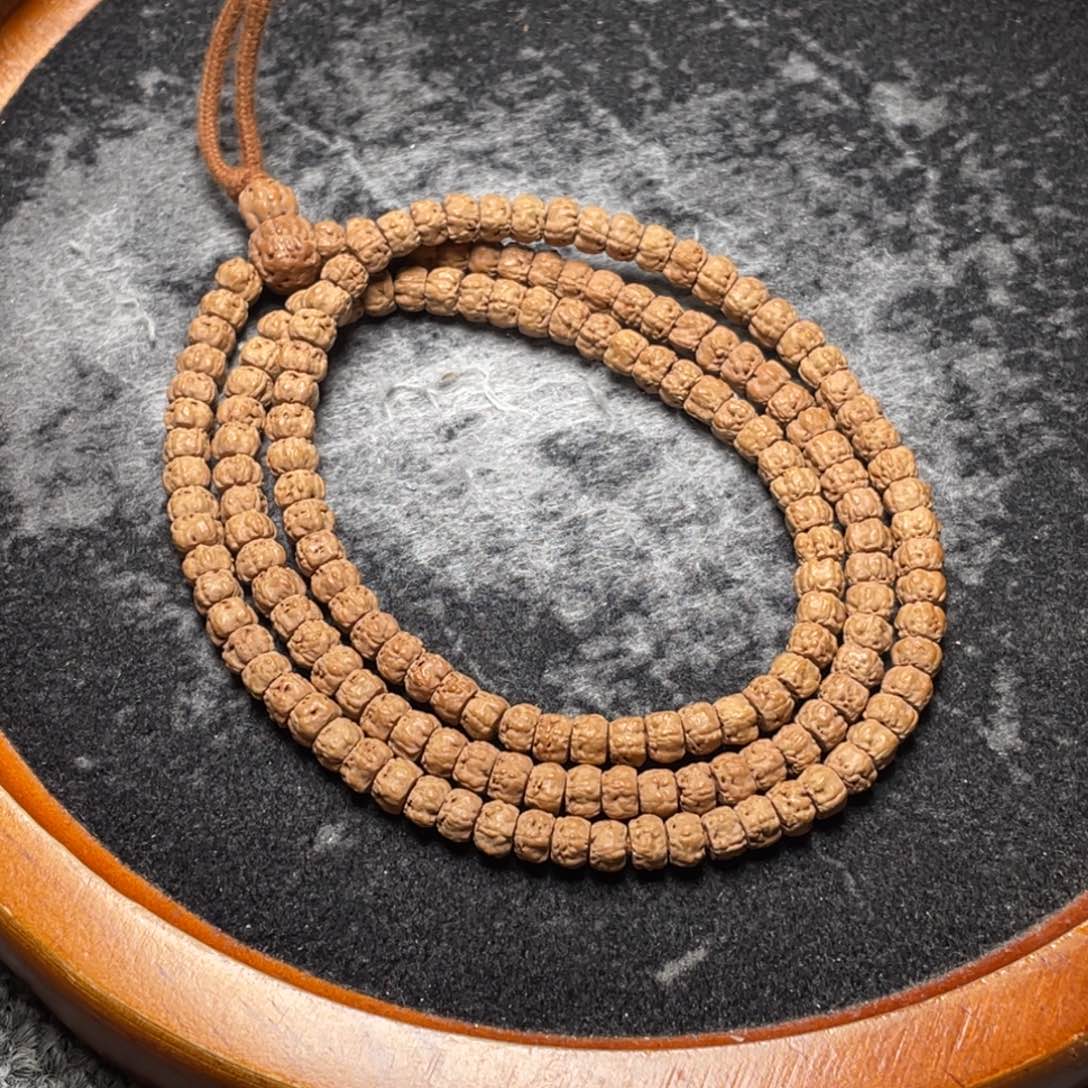 上***水金刚菩提手串定制龙切佛手尺寸5➕