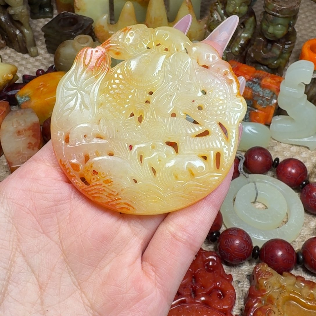 白玉菩提吊坠挂件