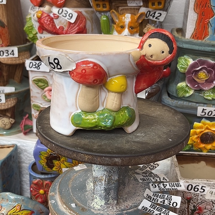 粗陶材质多肉花盆