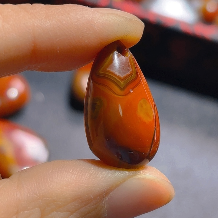 玛瑙/玉髓吊坠(不含链)未镶嵌两*