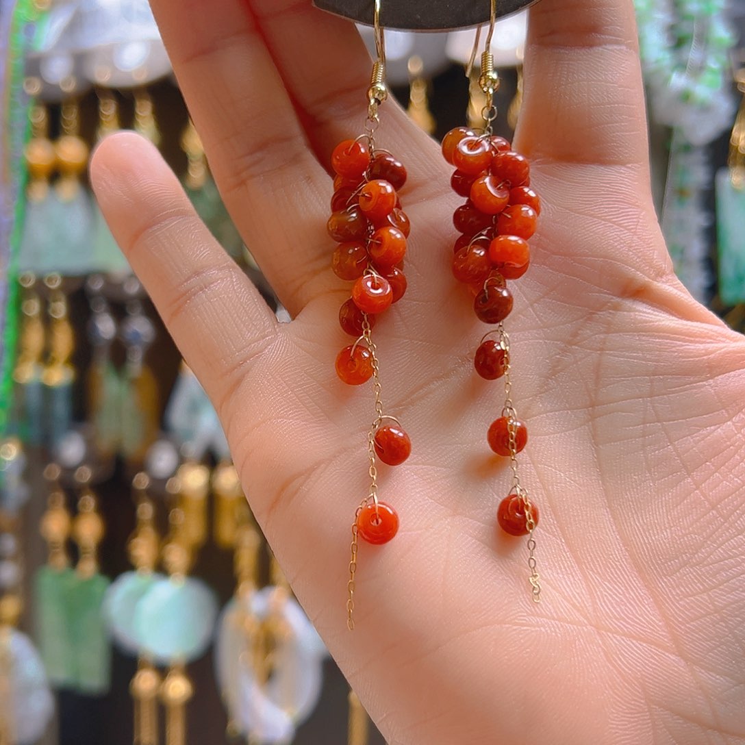 未镶嵌翡翠耳饰翡翠