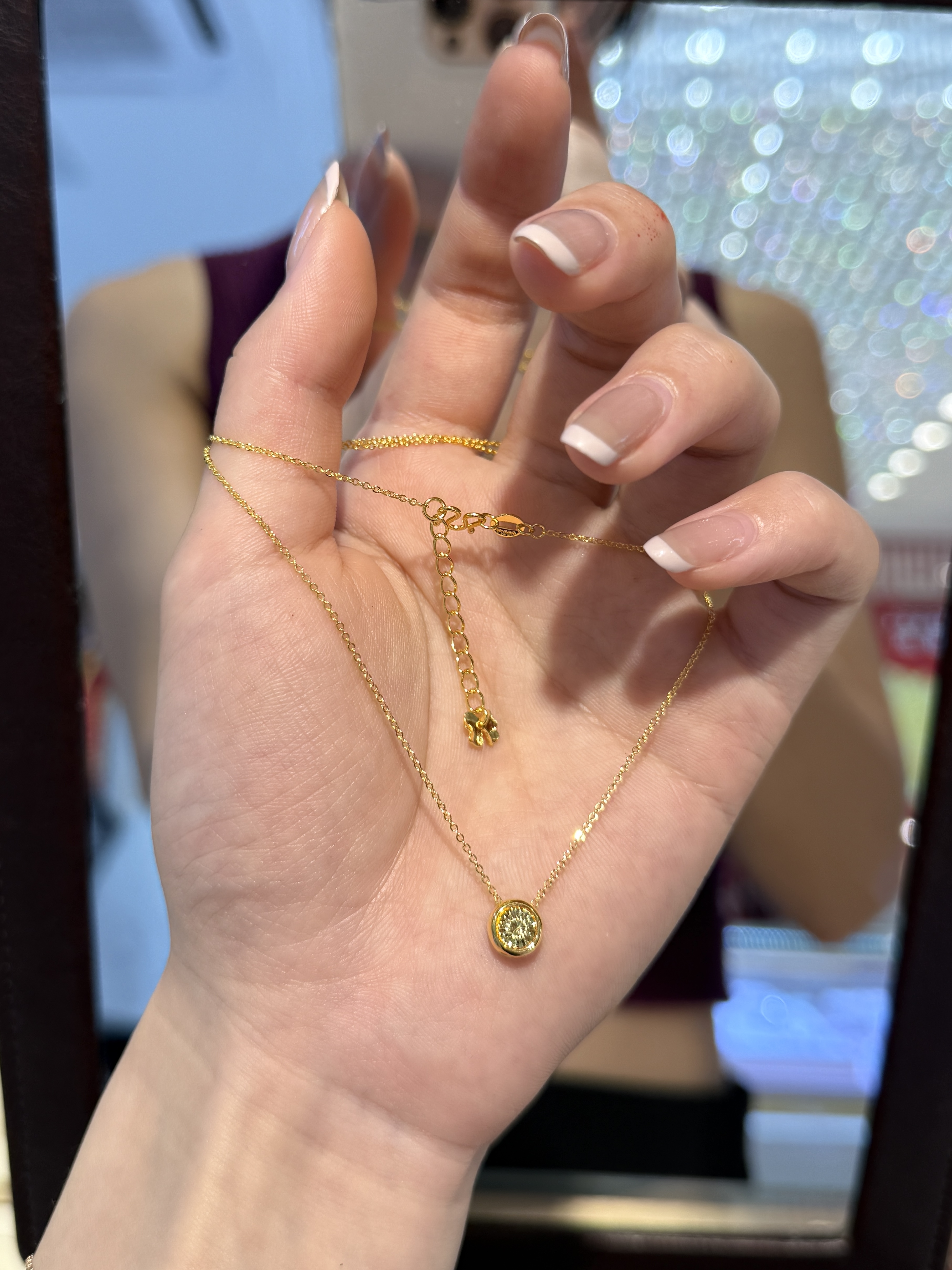pt950 铂金泡泡套链3.89