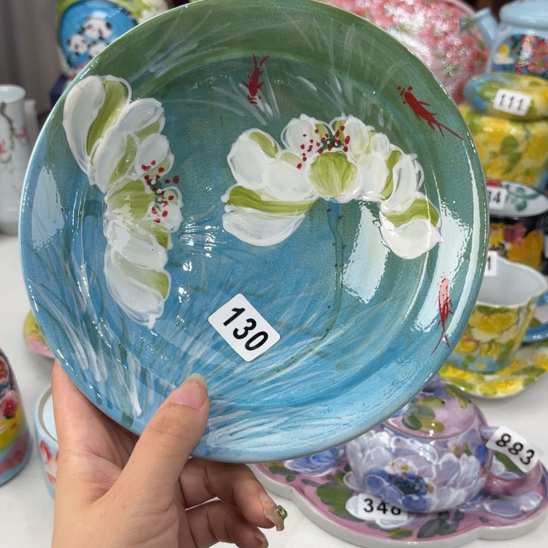 景德镇手绘高温釉下彩陶瓷茶具