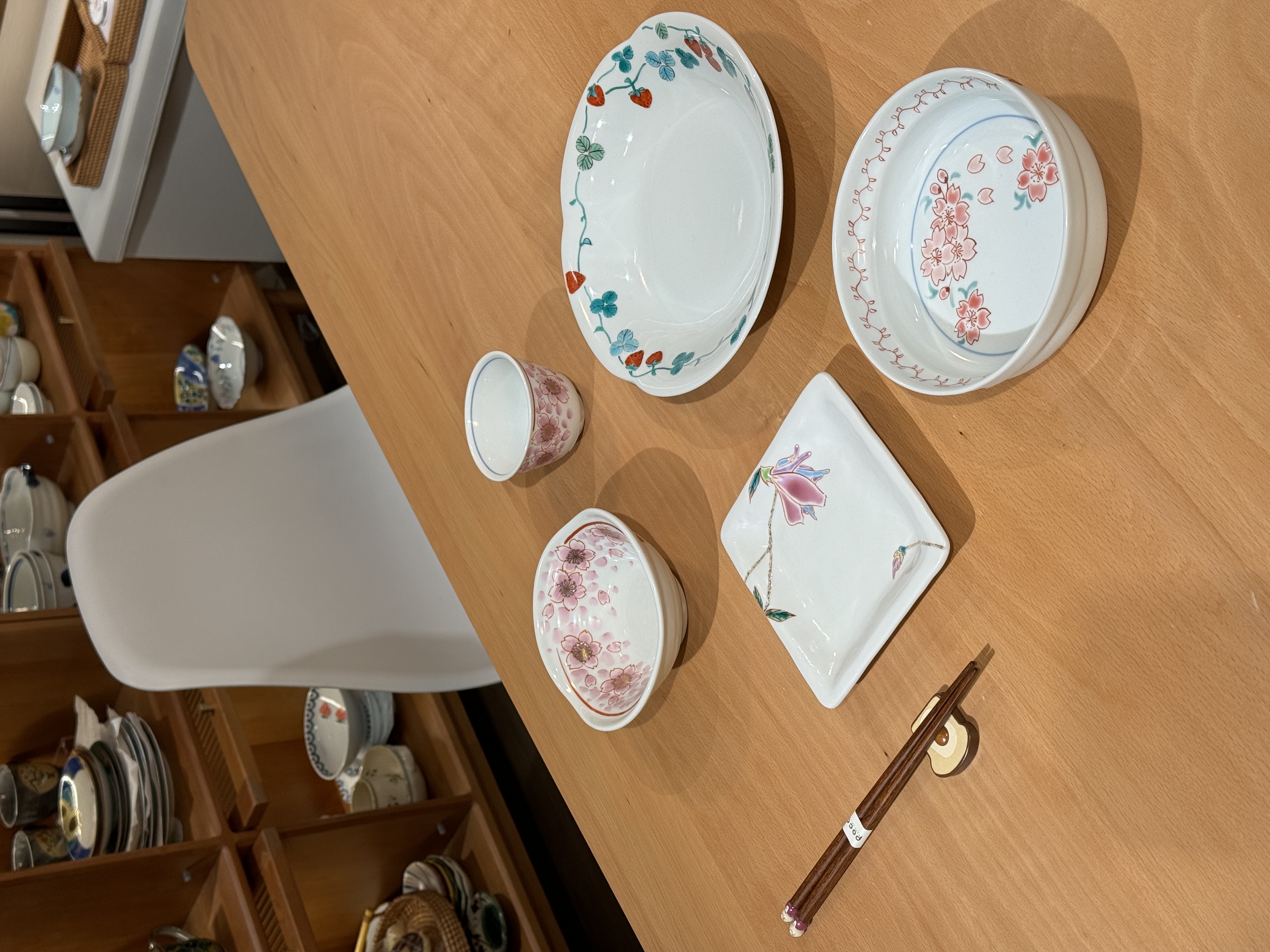 日本进口家用创意陶瓷餐具共7件套餐T020