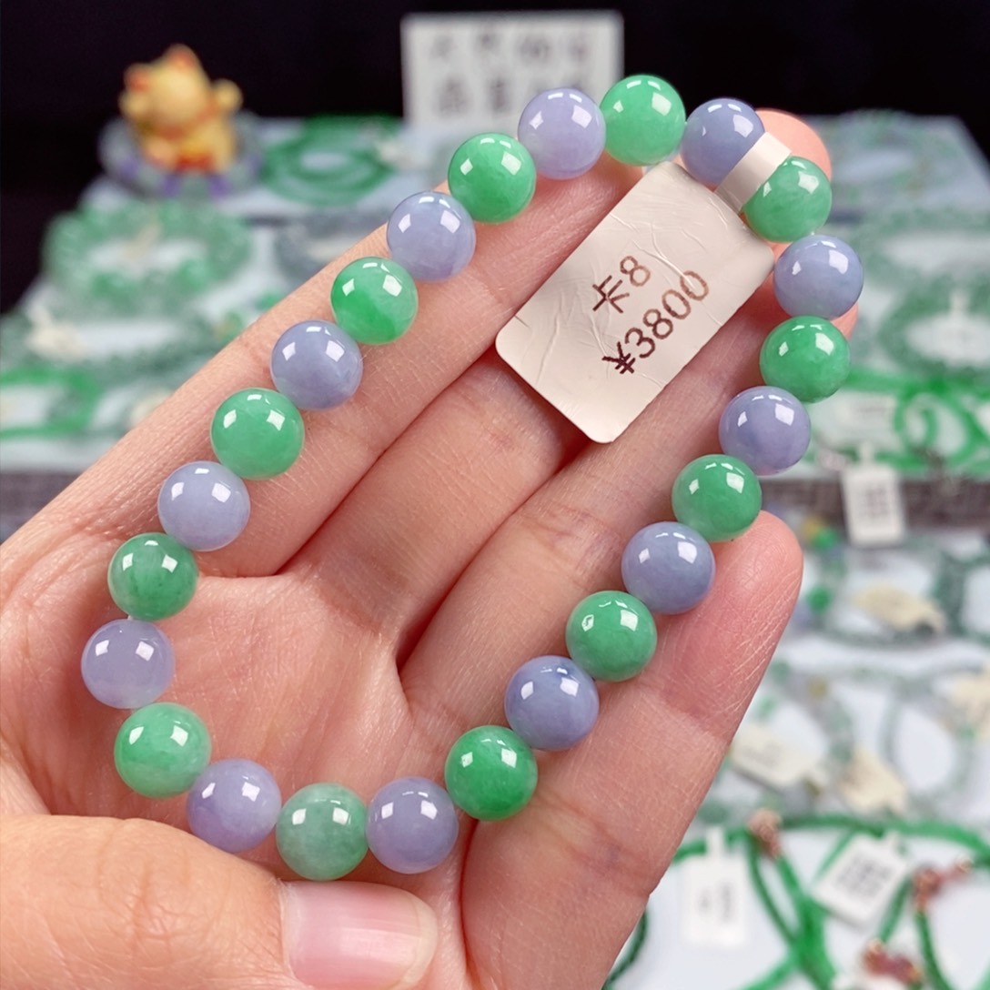 未镶嵌手链翡翠卡8