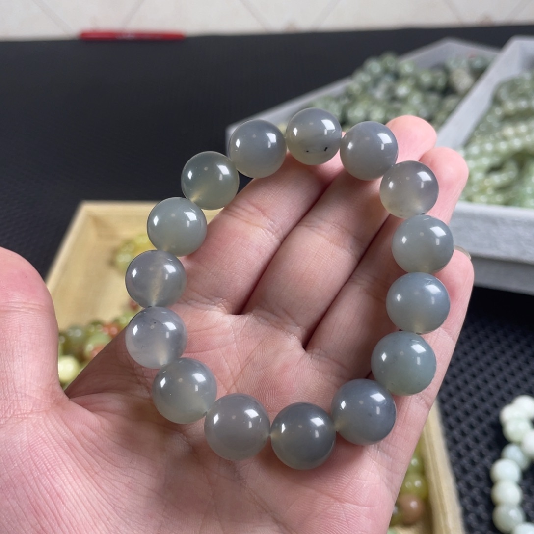 蛇纹石玉未镶嵌手链