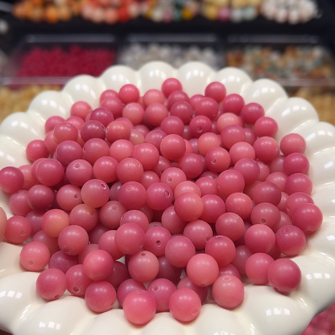 手串菩提根/象牙果120颗乌梅子酱圆珠10尺寸