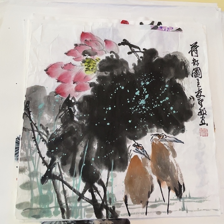 国画张圣敏先生纯手绘作品