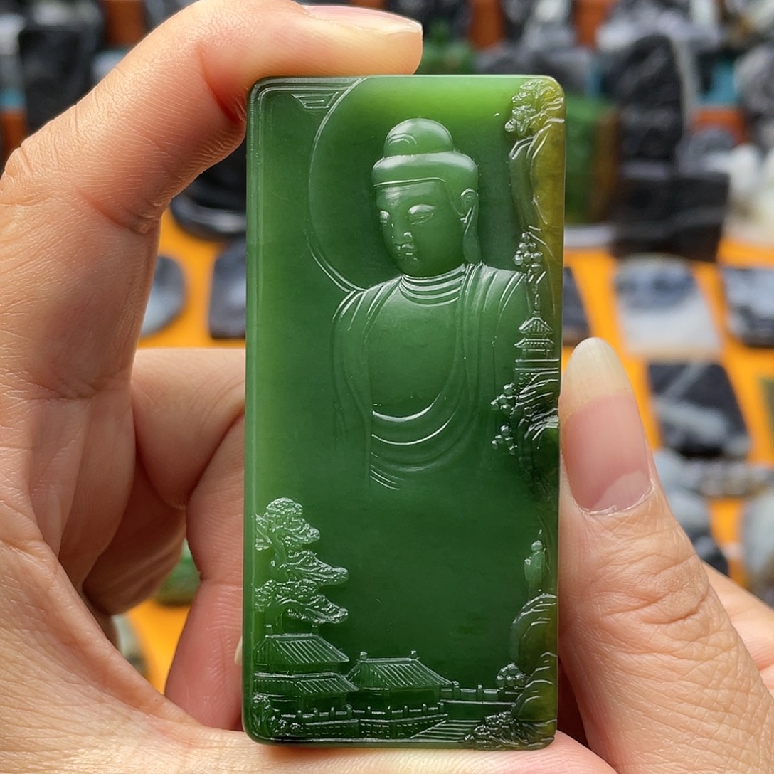 和田玉未镶嵌挂件