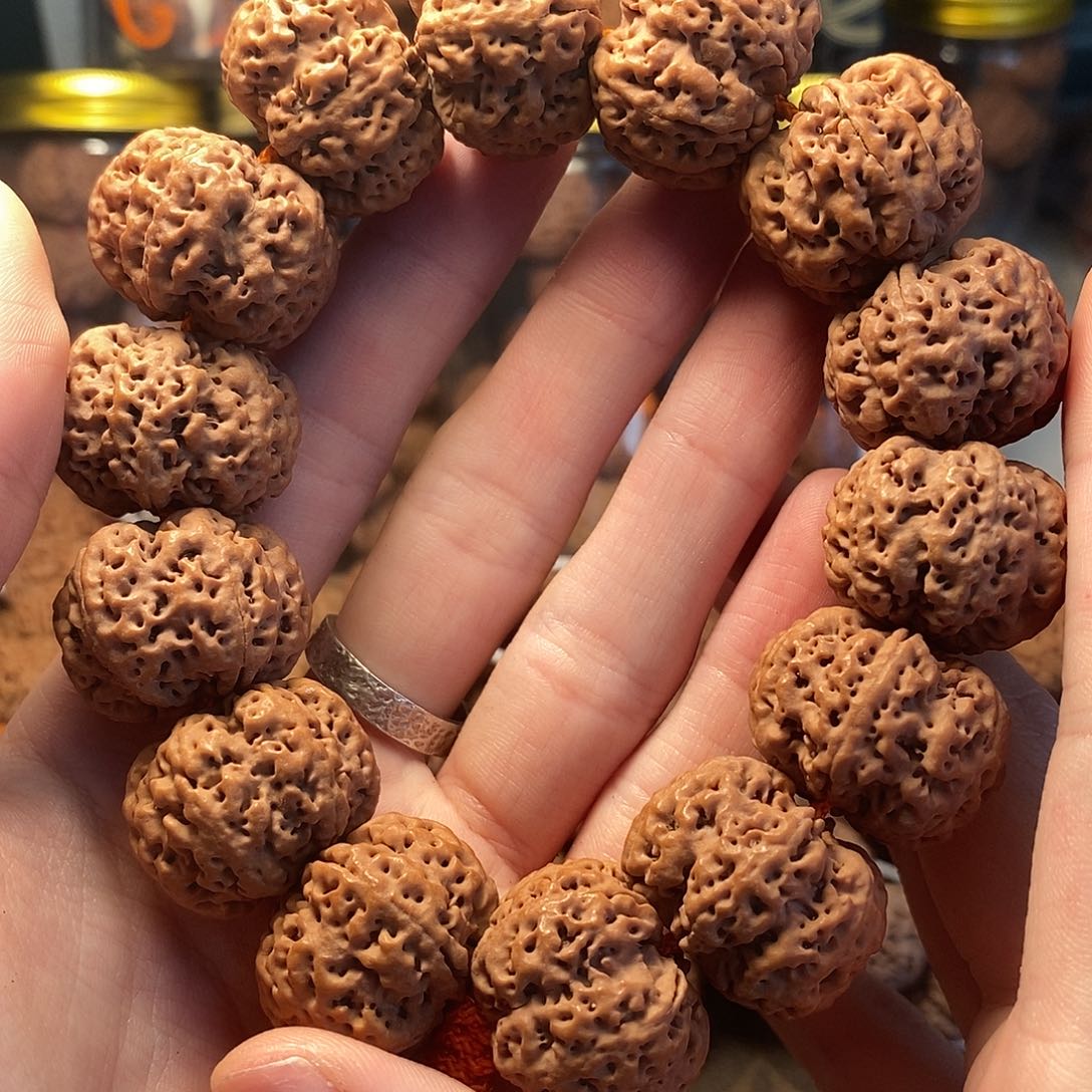 白***，金刚菩提手串25六瓣超头