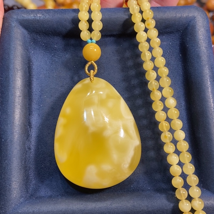 蜜蜡颈饰未镶嵌蜜蜡