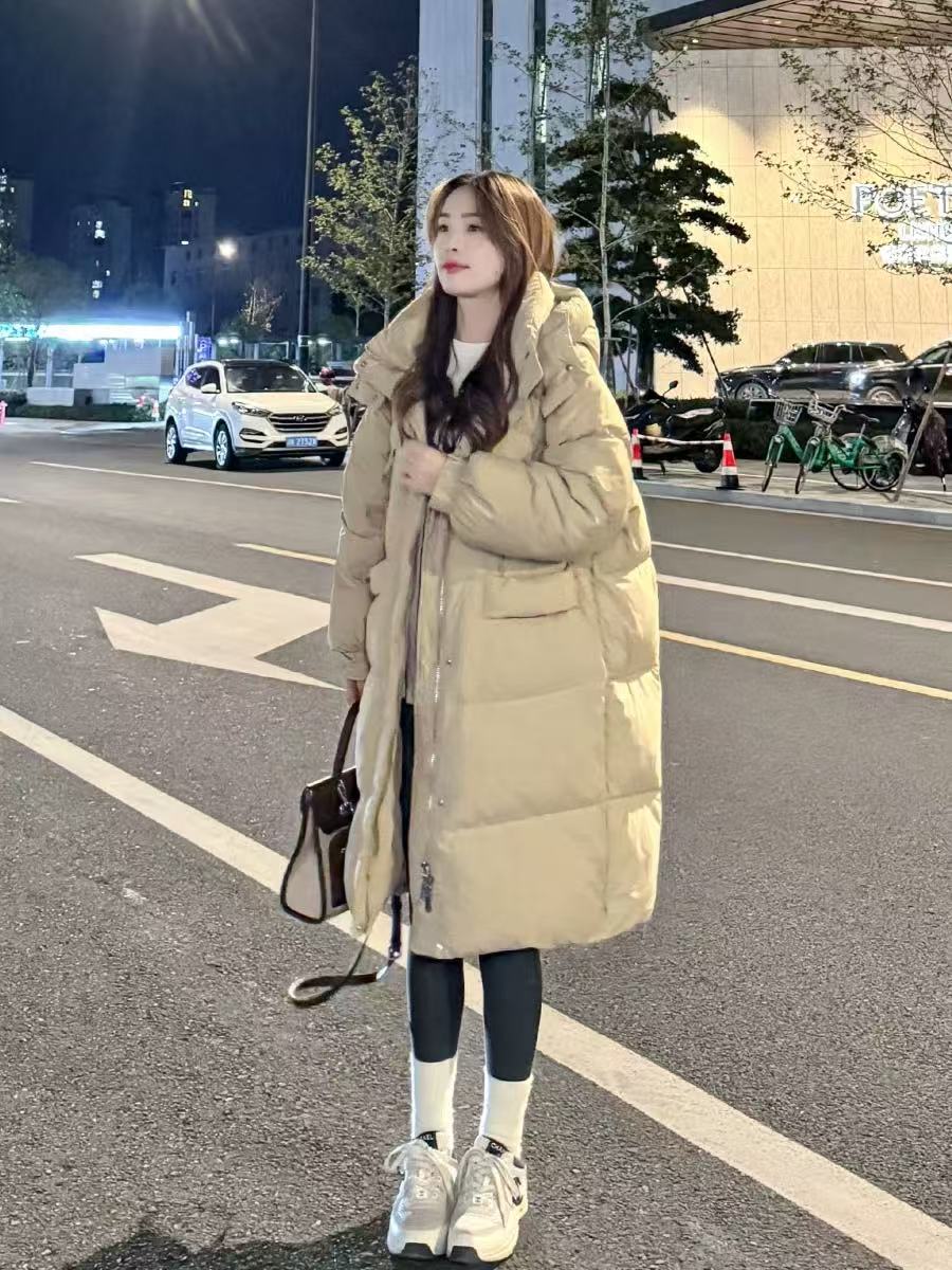 【钰米家】4901-5000号女装冬季卡其色极简风中长款休闲女长款外套