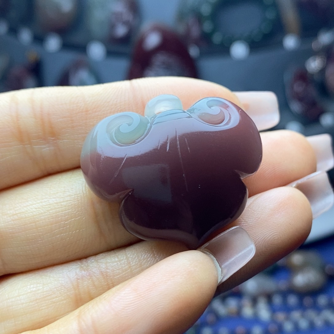 玛瑙/玉髓吊坠(不含链)未镶嵌