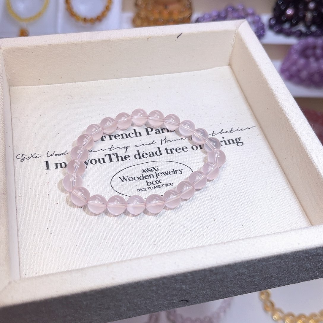 水晶手串未镶嵌魏*凉天然水晶8mm