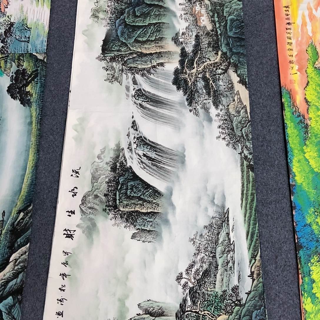 国画小六尺山水一副