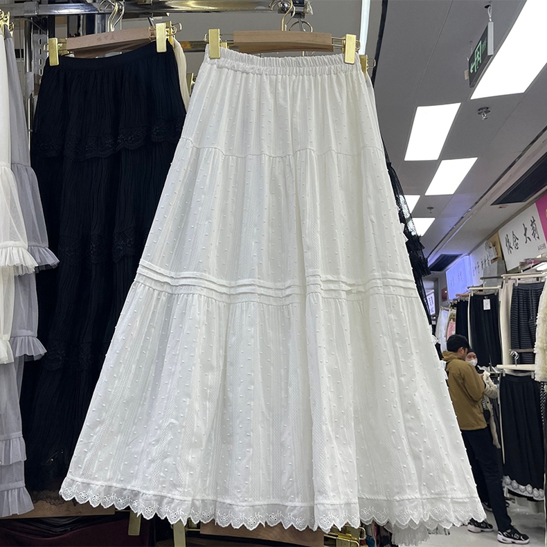 有运补，新款半身裙白色半裙夏季A字半身裙小个子大码女款半身裙