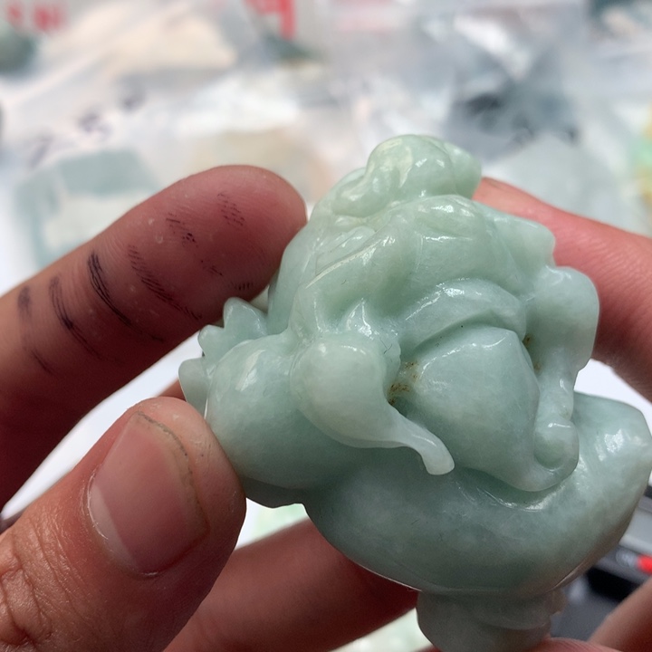 翡翠未镶嵌颈饰保真天然a货翡翠