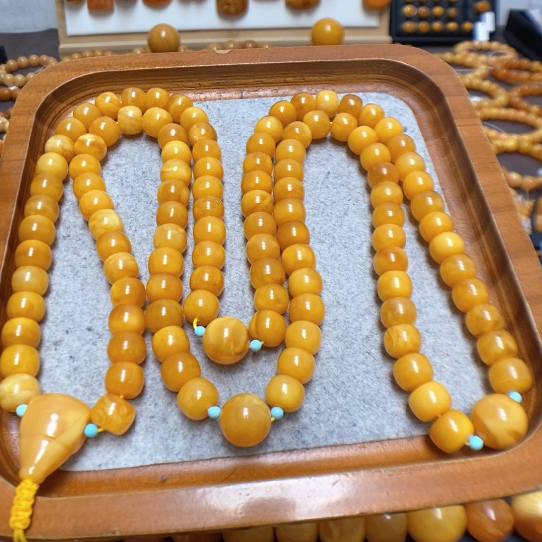 蜜蜡颈饰未镶嵌蜜蜡