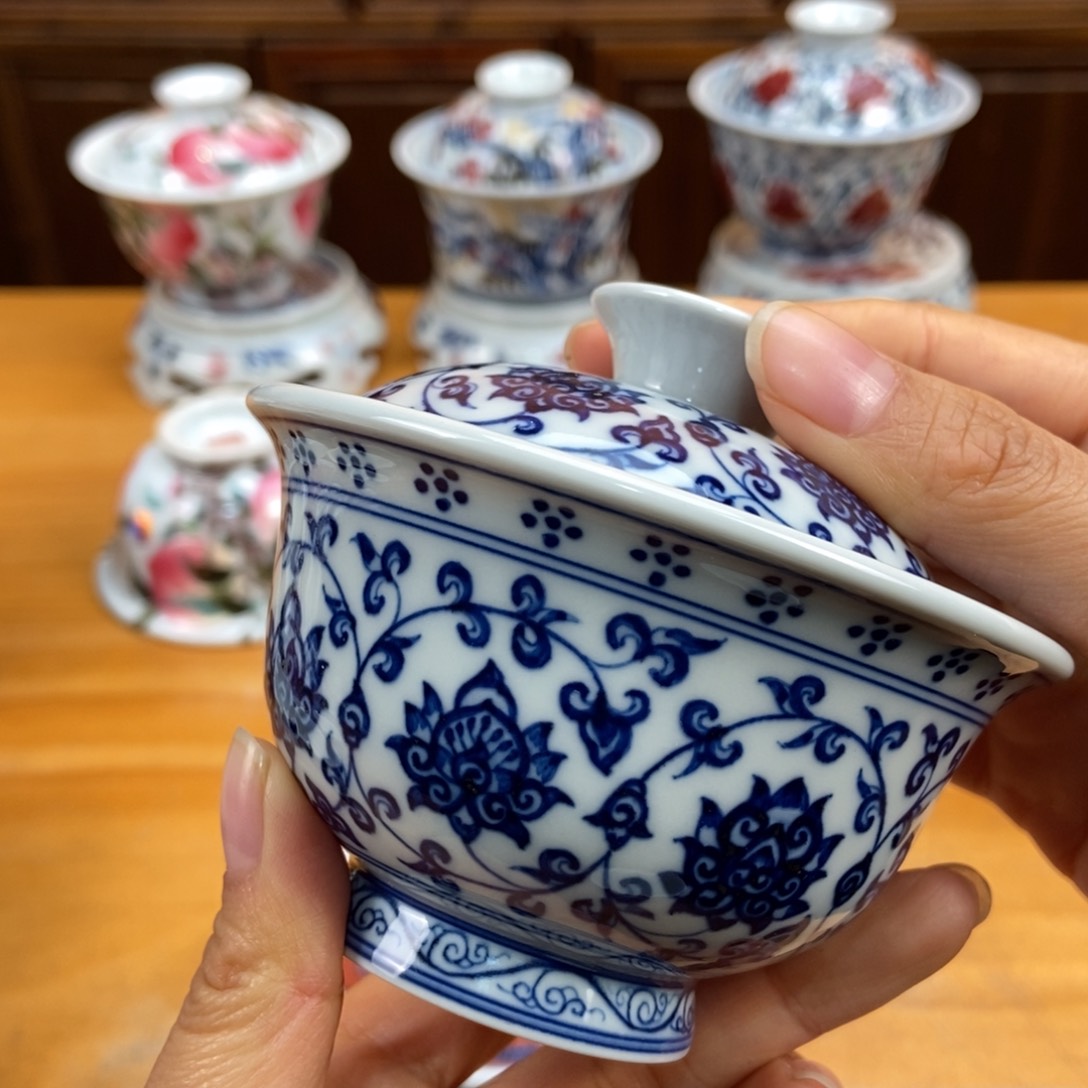手绘现代茶具非古董