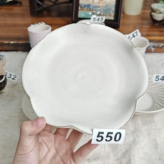 550手工粉引超好看盘子哈哈哈哈