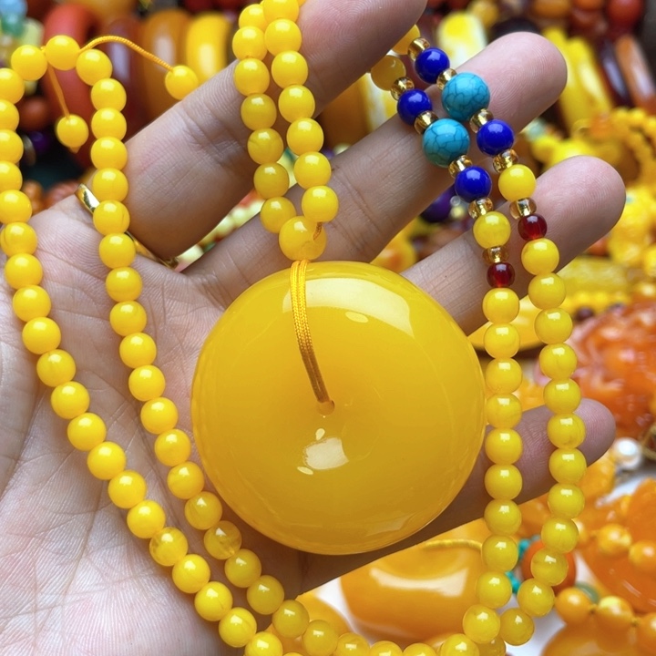 树脂制品108号扣子吊坠