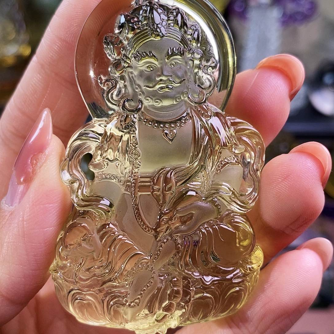 水晶天然水晶吊坠漂亮赠珠链未镶嵌晴*@