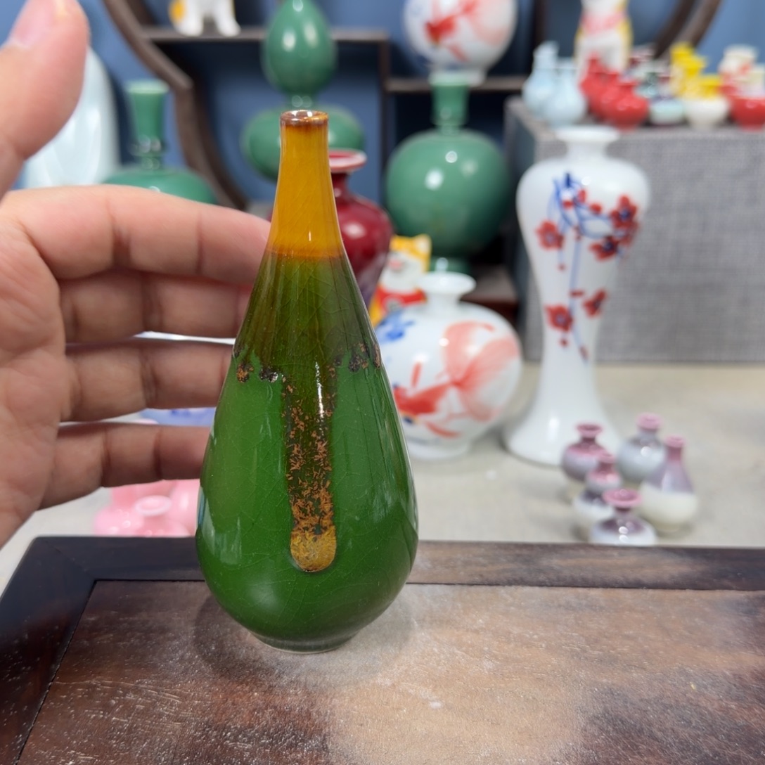 陶瓷手工小花器摆件