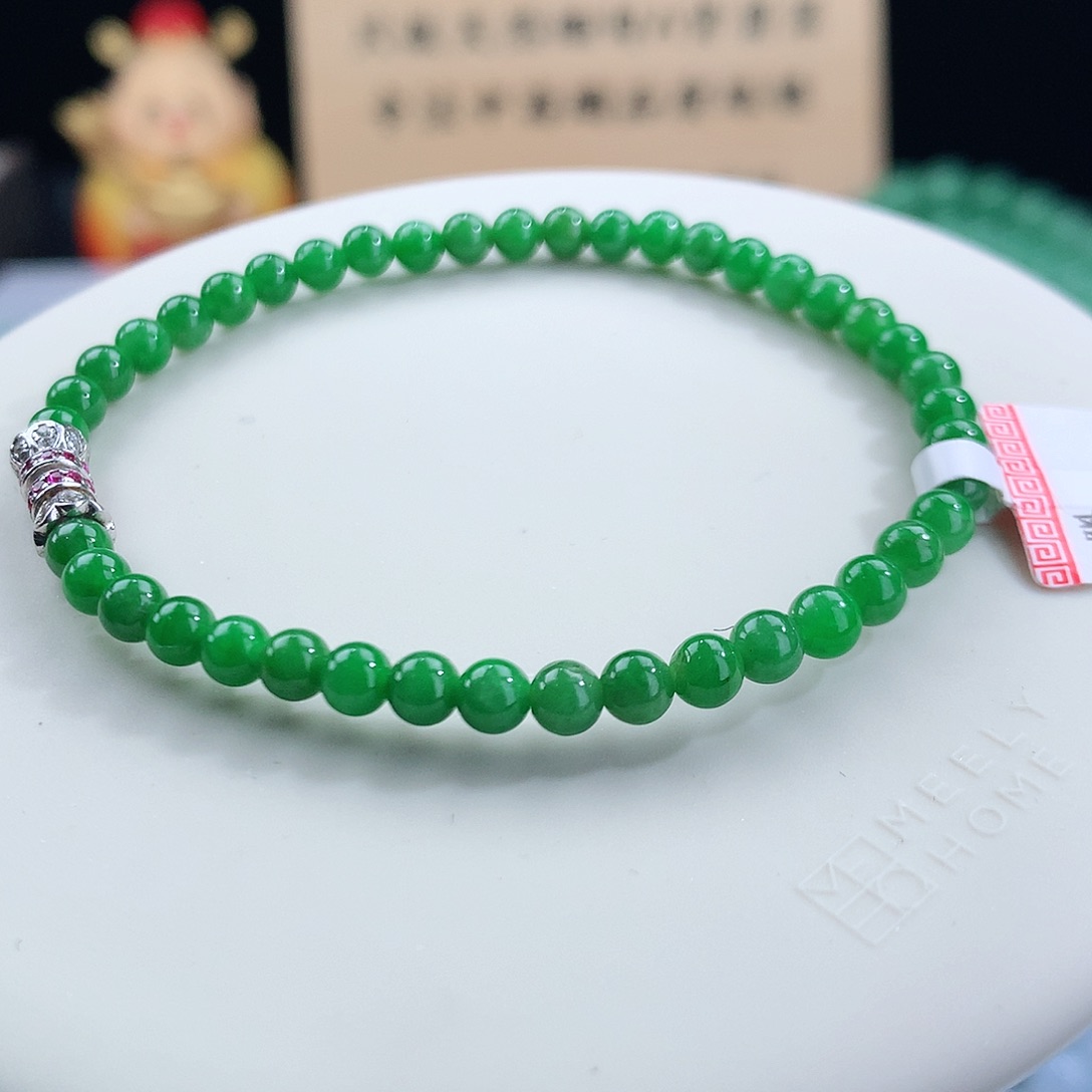 翡翠手链未镶嵌卡4