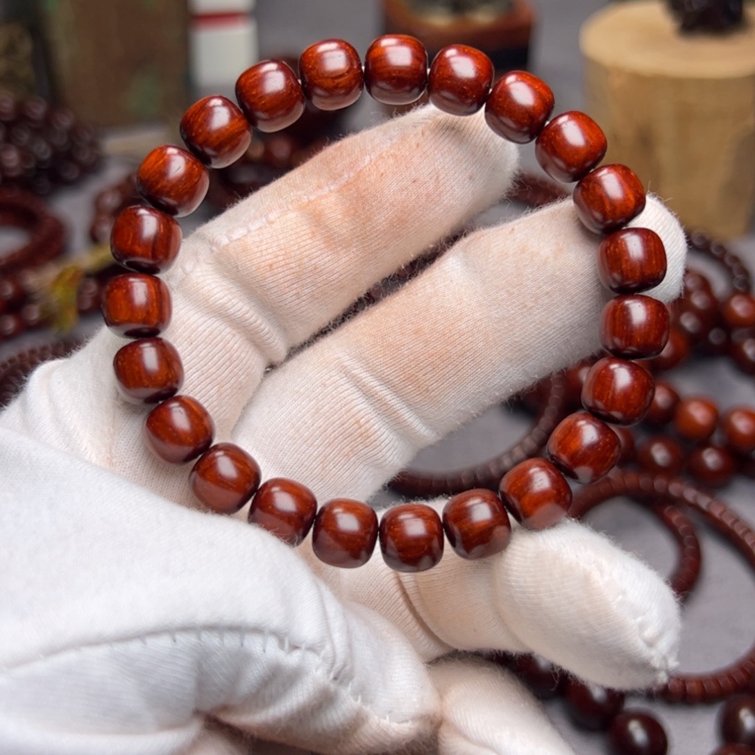 手串/手链小叶紫檀8.5*9 果冻料 极限弧精工老型