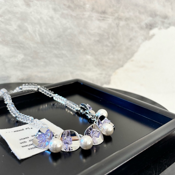 铜合金项链 紫色zz项链XL2602