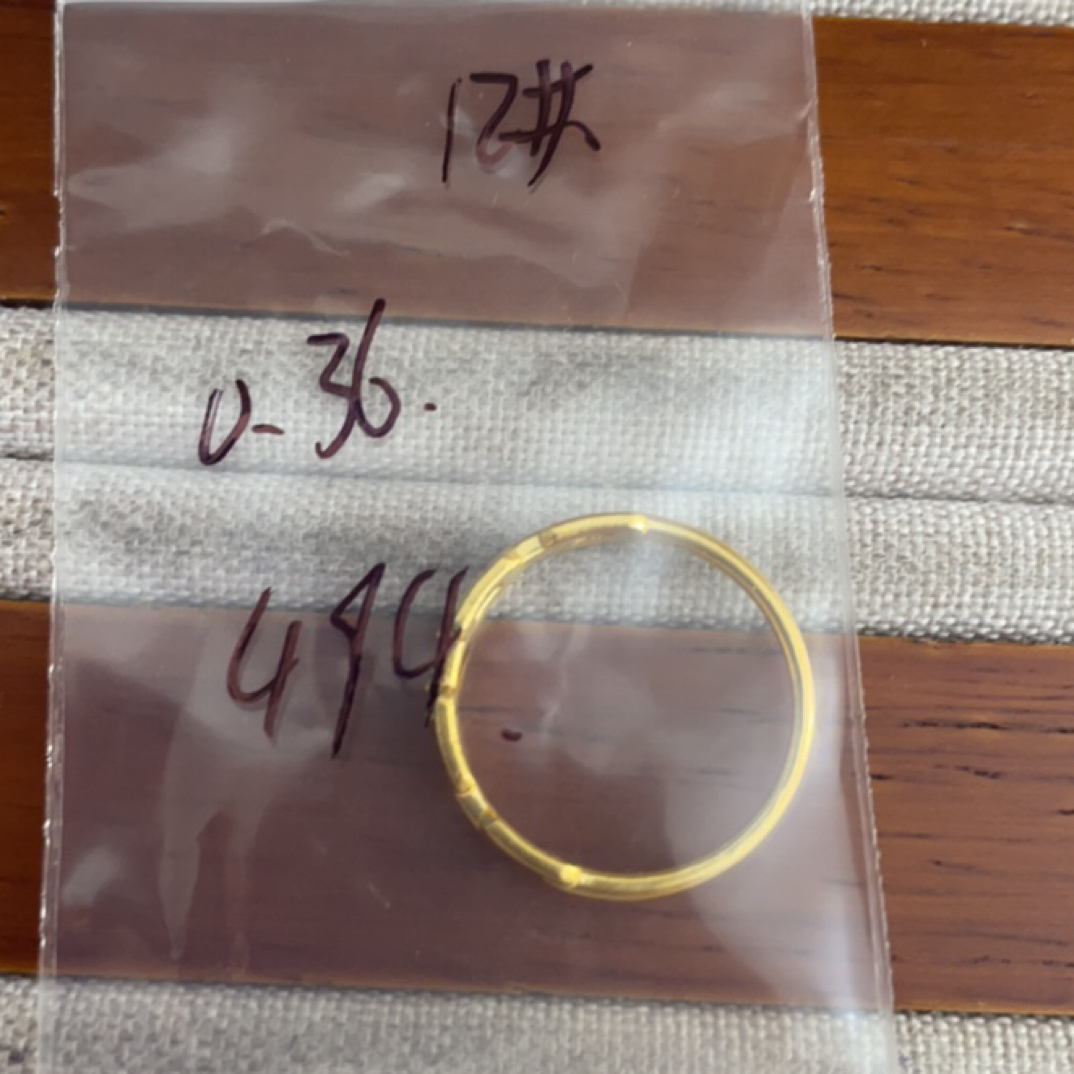 克重0.36 12号 链条6D戒指 足金999