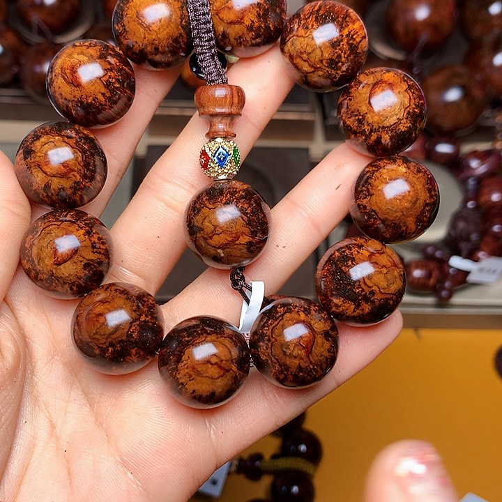 花梨木类手串/手链黄花梨风化料老挝花梨土埋料2.0