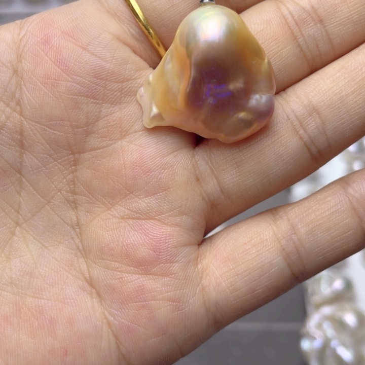 颈饰合金淡水珍珠