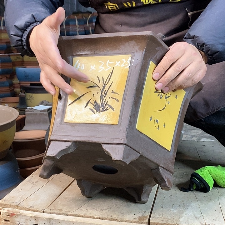 紫砂花盆紫砂花盆