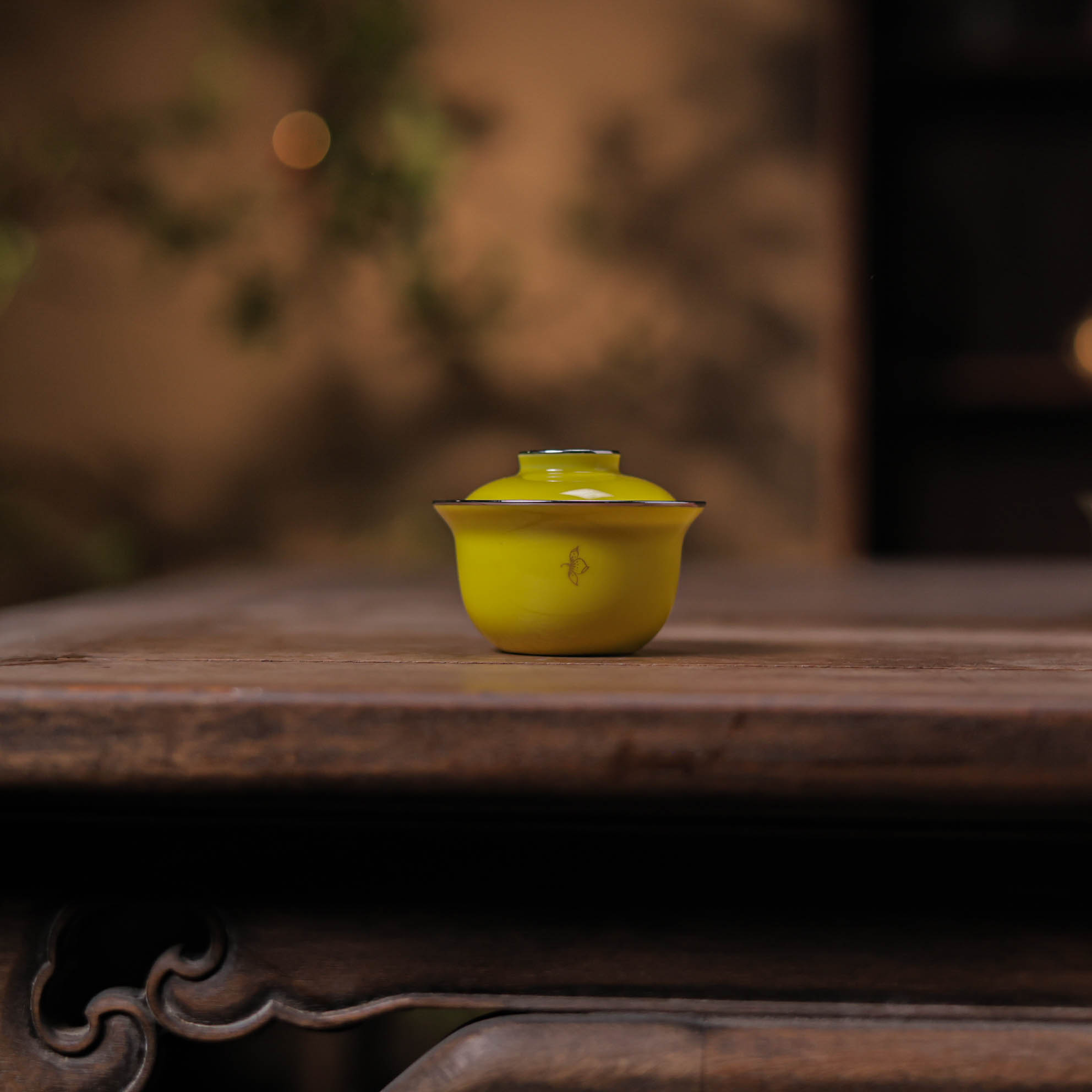 【厚爱公主专享】1帝黄小盖碗（华隐S1058）