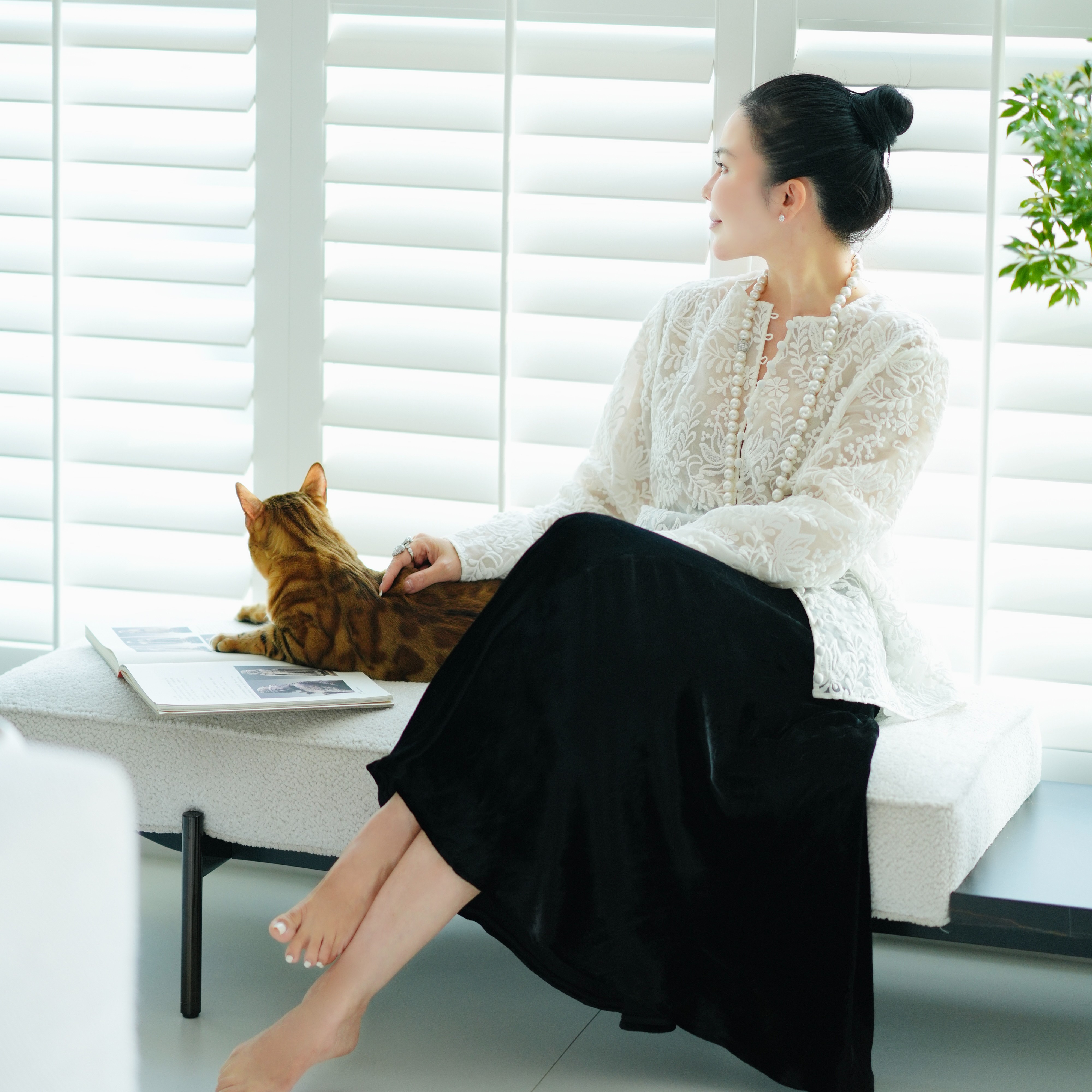 SIQIYOUNG 人鱼的眼泪-重磅丝绒鱼尾裙