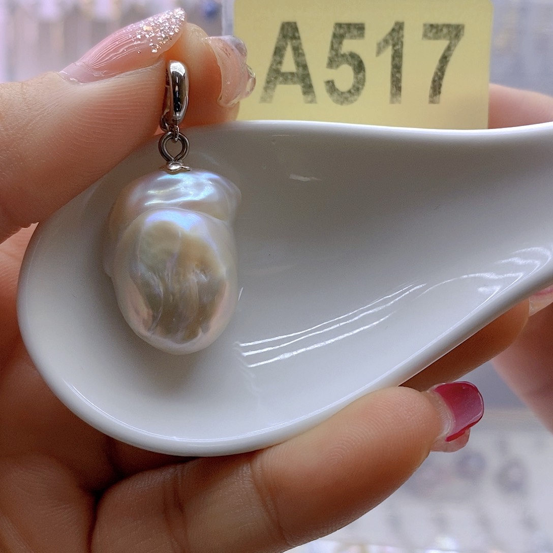 淡水珍珠颈饰银S925镶嵌