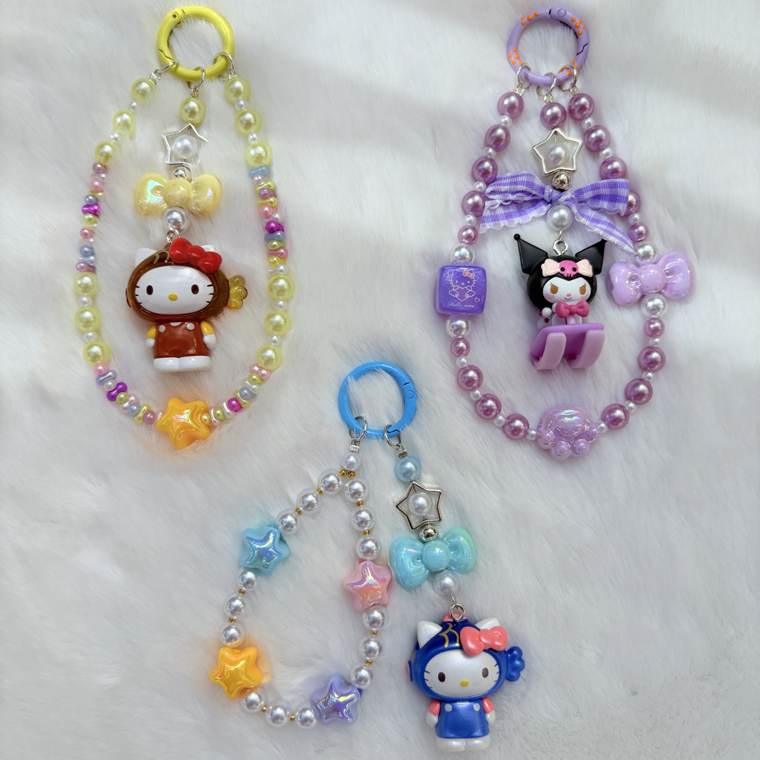【包邮】正版三丽鸥萌粒 包包挂饰 手机链 钥匙扣 萌粒挂链