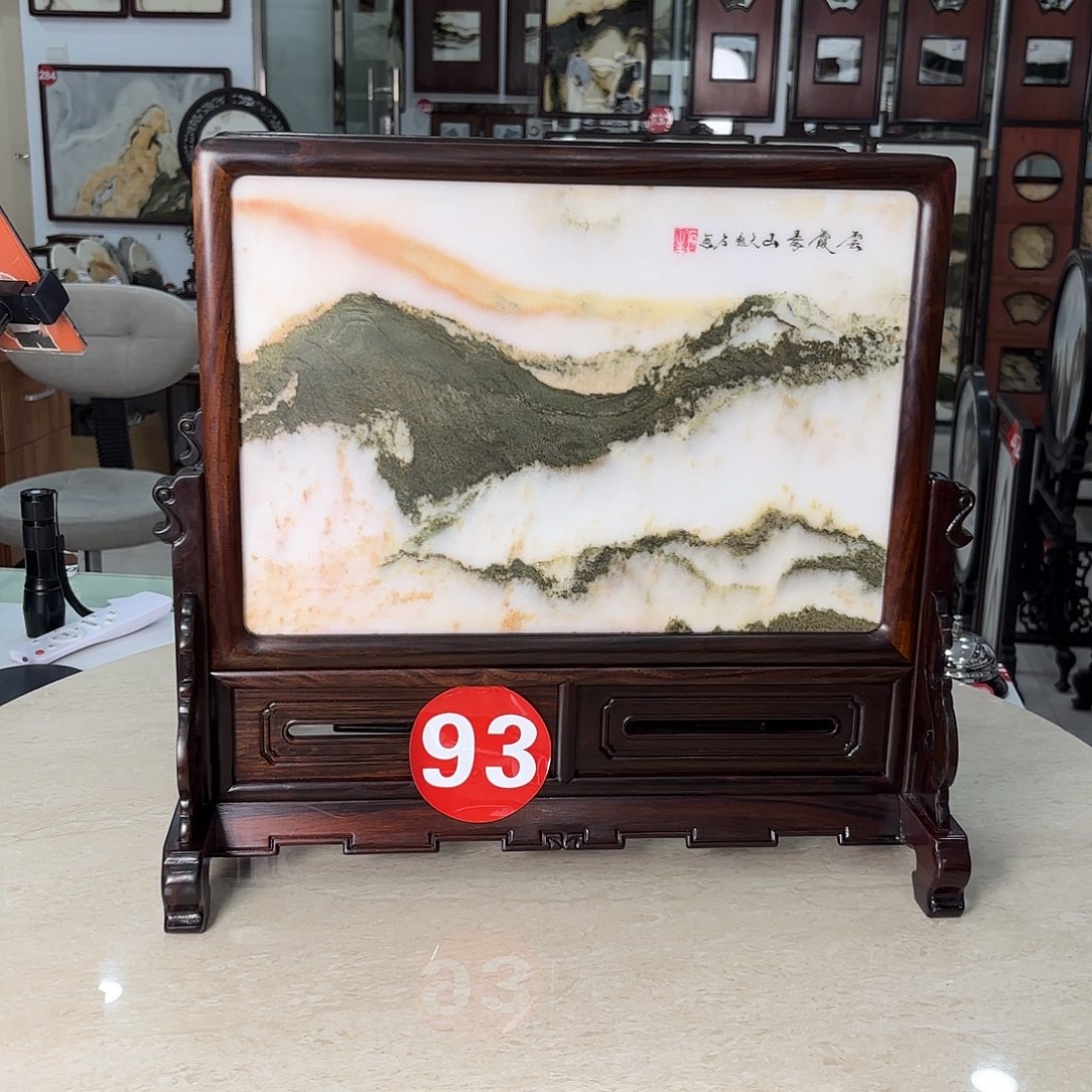 用***5石材天然云石摆件
